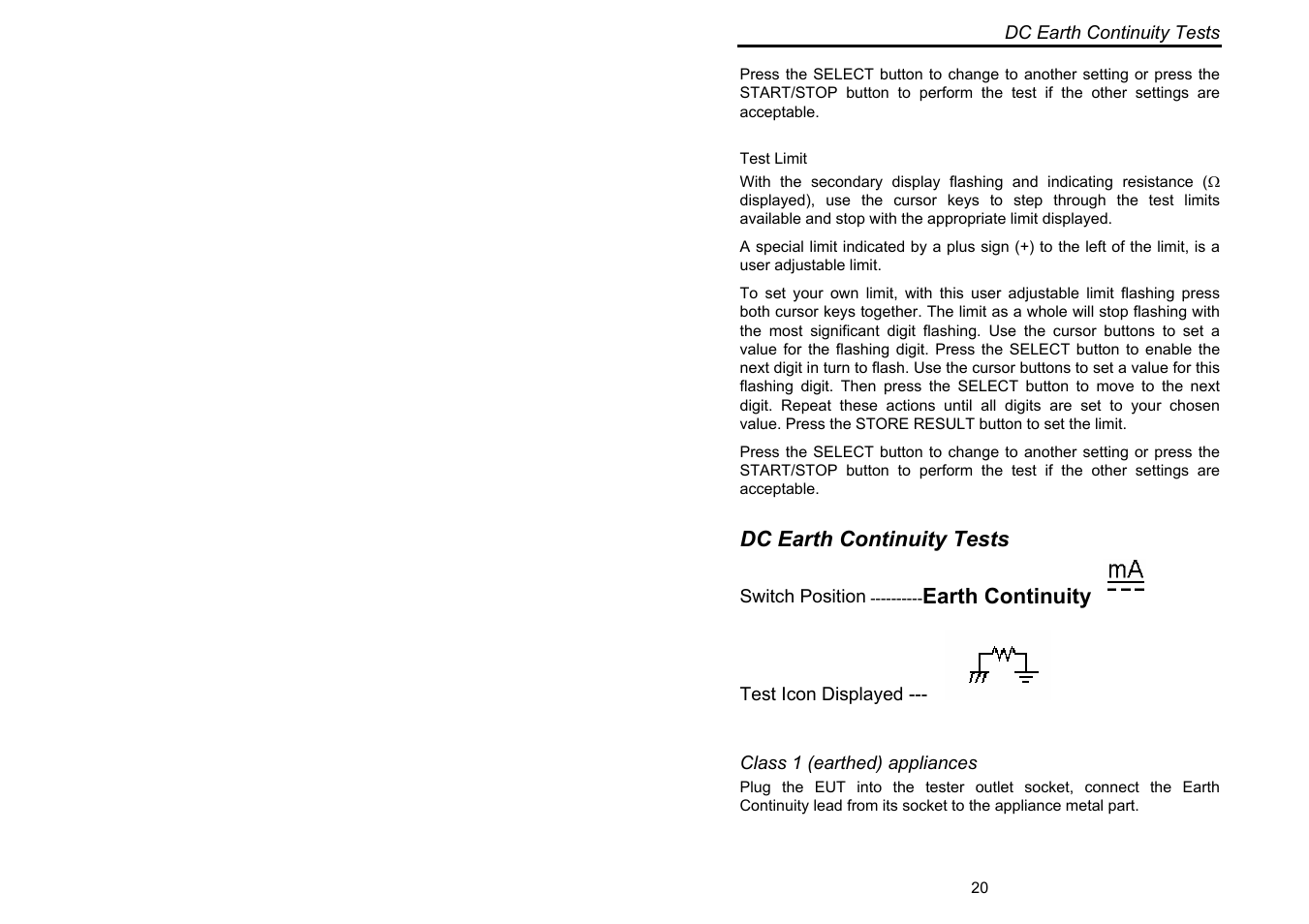 Seaward Europa Pac Plus User Manual | Page 26 / 53