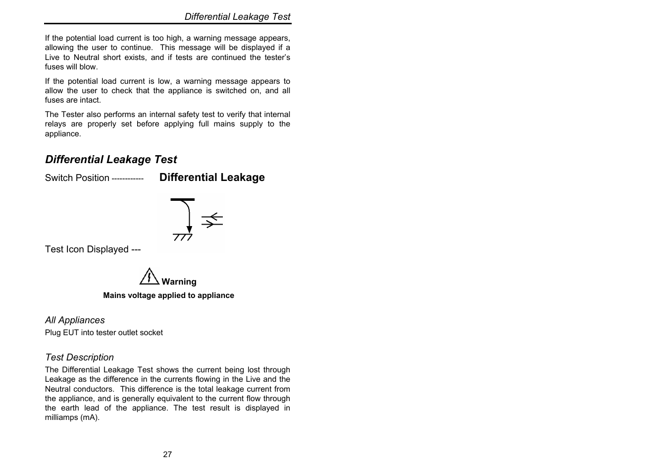 Seaward Europa Pac Plus User Manual | Page 33 / 53