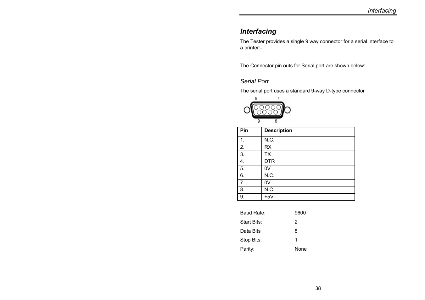 Interfacing | Seaward Europa Pac Plus User Manual | Page 44 / 53