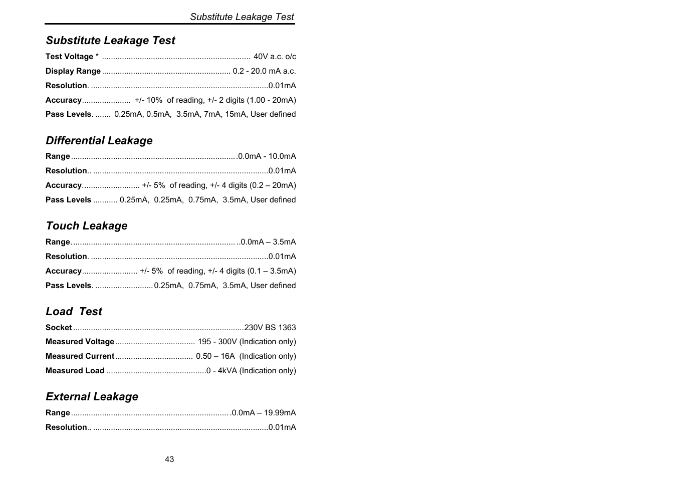 Seaward Europa Pac Plus User Manual | Page 49 / 53