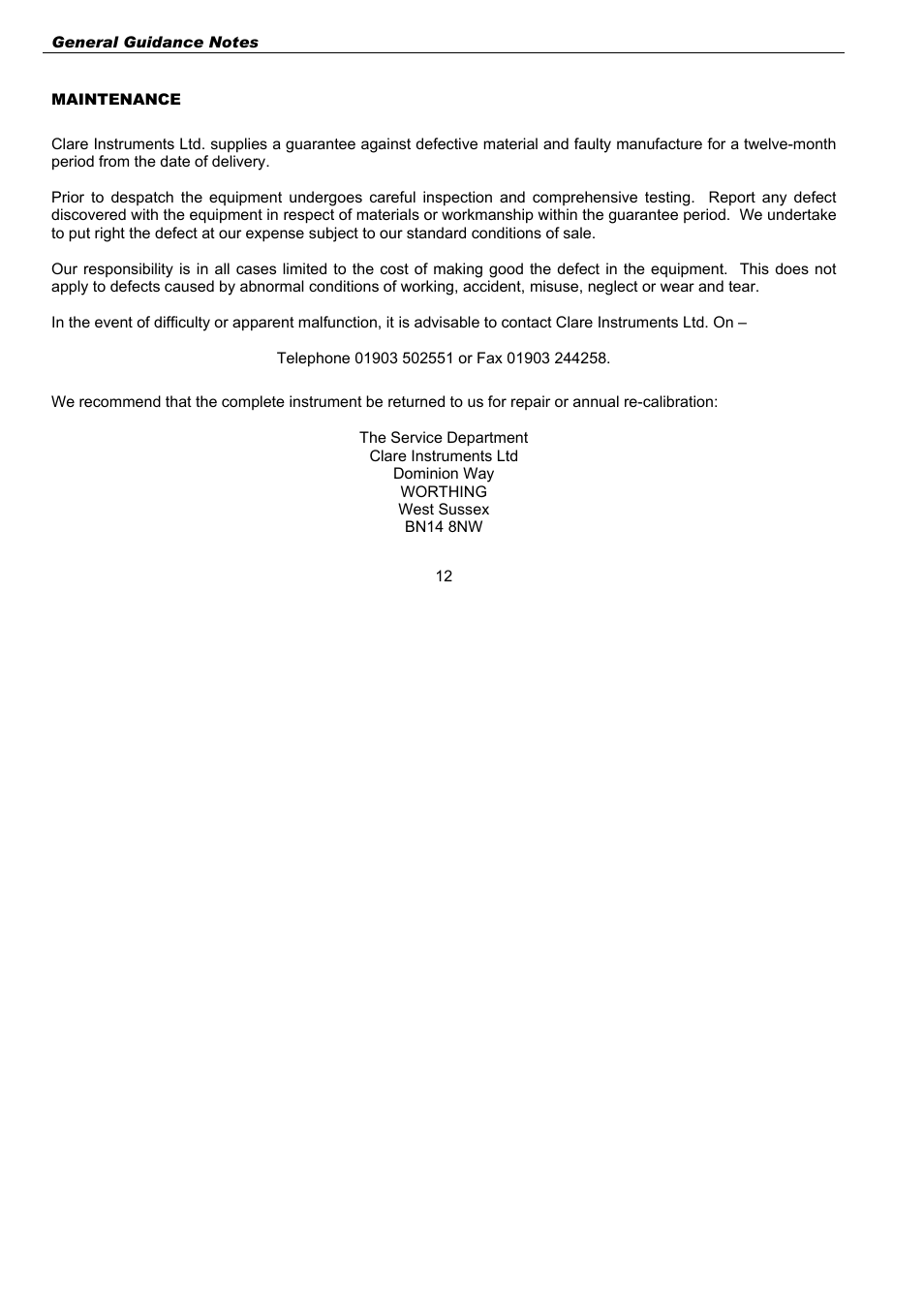 Seaward G2000 User Manual | Page 14 / 44