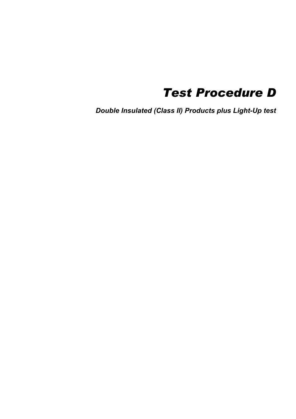 Test procedure d | Seaward G2000 User Manual | Page 41 / 44