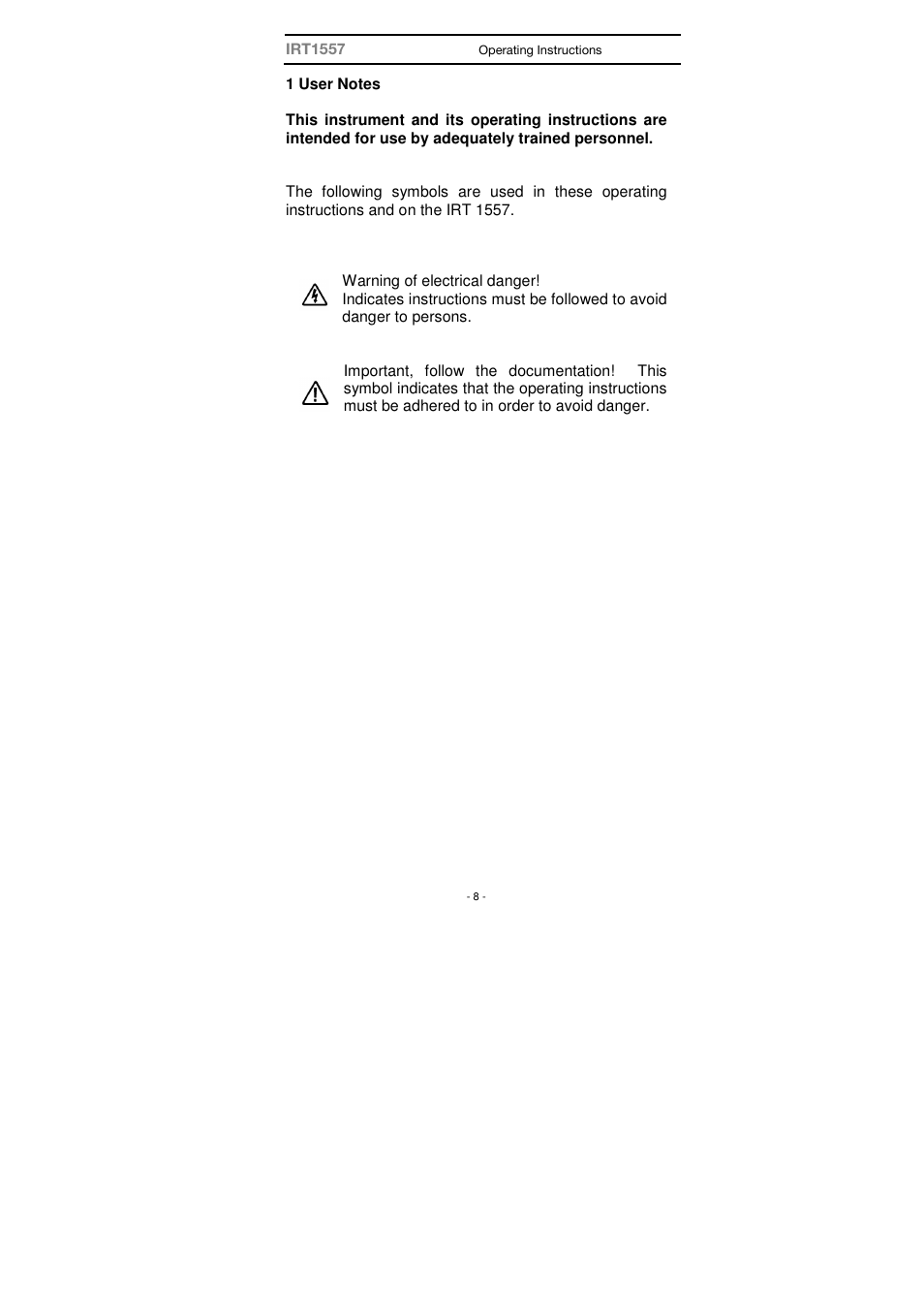 Seaward IRT 1557 User Manual | Page 8 / 21