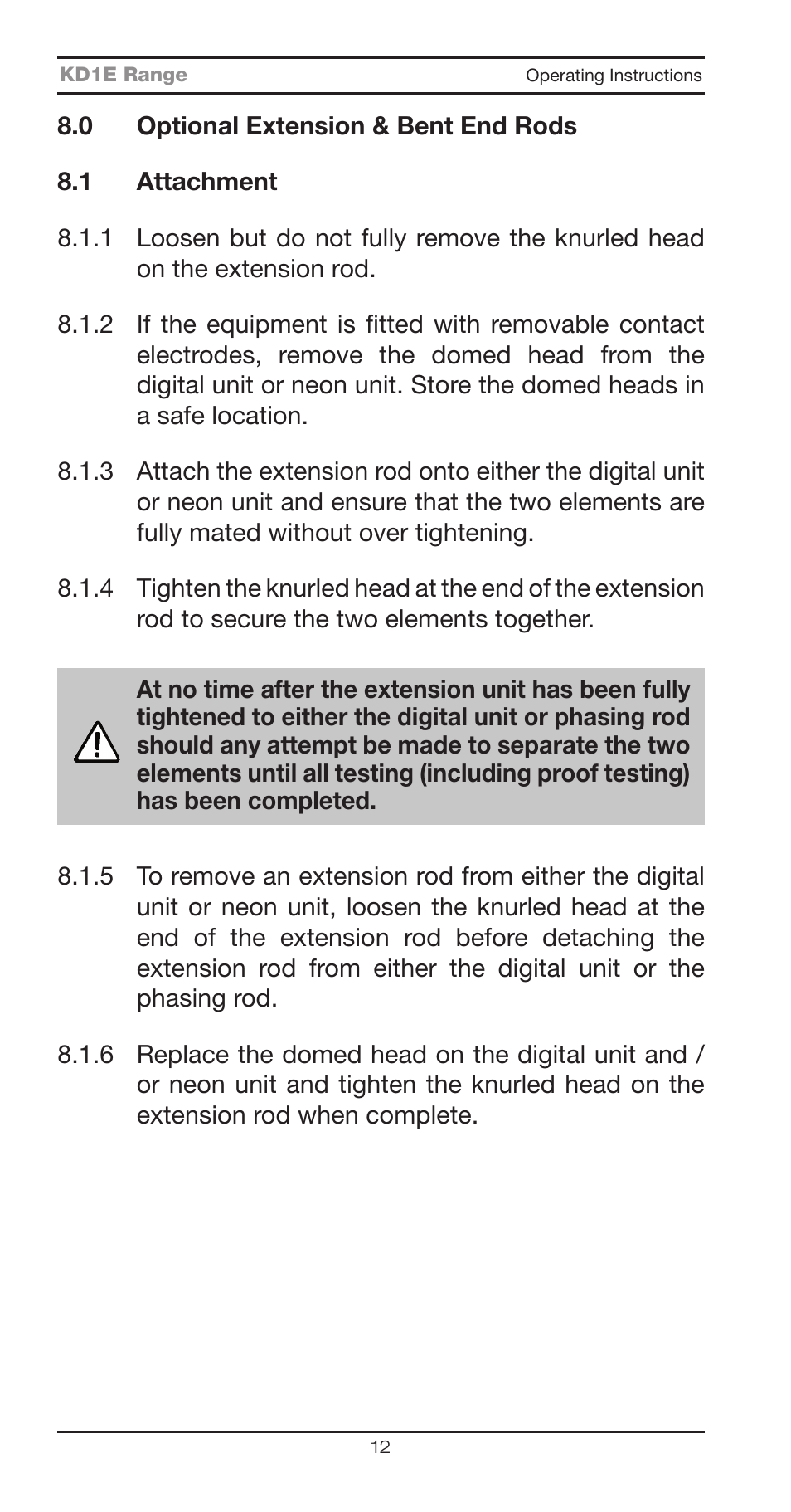 Seaward KD1E User Manual | Page 14 / 22