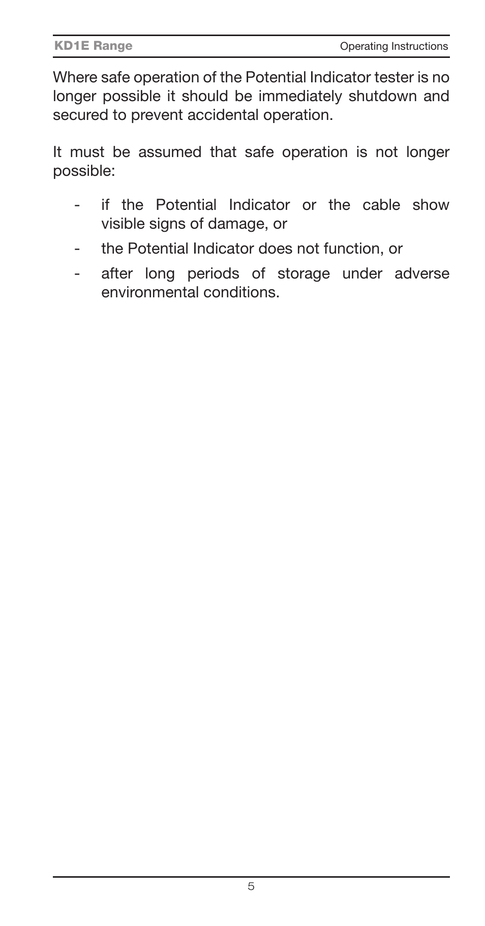 Seaward KD1E User Manual | Page 7 / 22