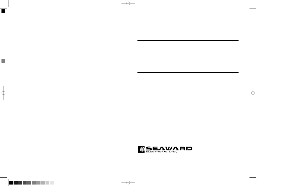 Seaward PAC 1000 User Manual | 10 pages