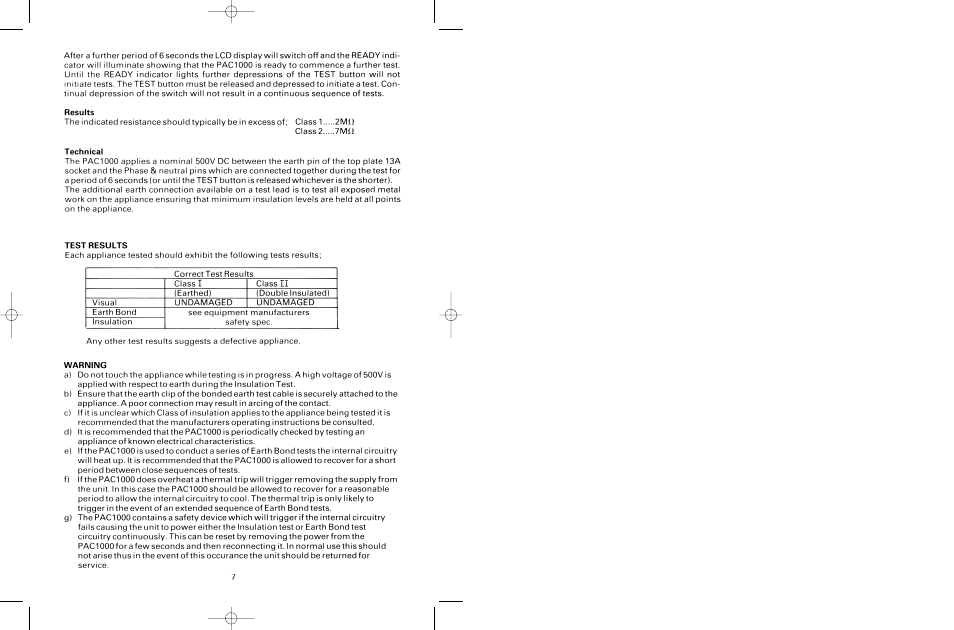 Seaward PAC 1000 User Manual | Page 8 / 10