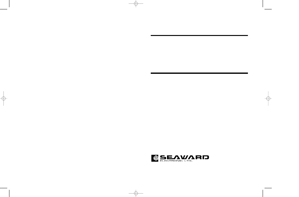 Seaward PAC 1500Xi User Manual | 12 pages