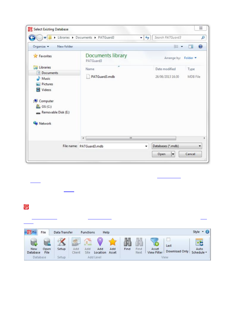 Setup options, Setup window | Seaward PATGuard 3 User Manual | Page 34 / 153