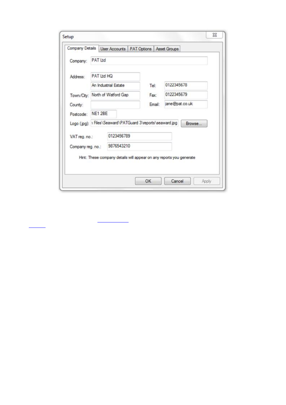 Company logo | Seaward PATGuard 3 User Manual | Page 36 / 153