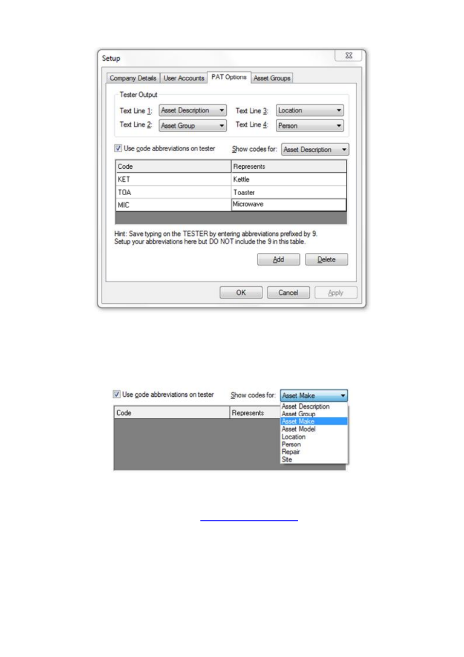 Code abbreviation category, Adding a new code abbreviation | Seaward PATGuard 3 User Manual | Page 41 / 153