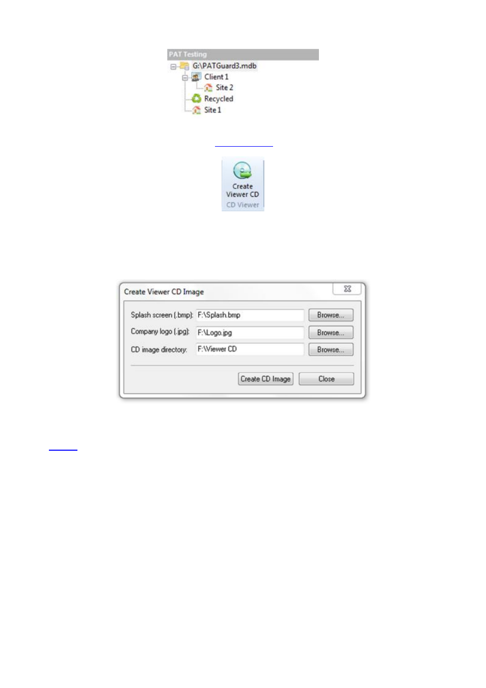 Create viewer cd image window, Changing splash screen | Seaward PATGuard 3 User Manual | Page 53 / 153