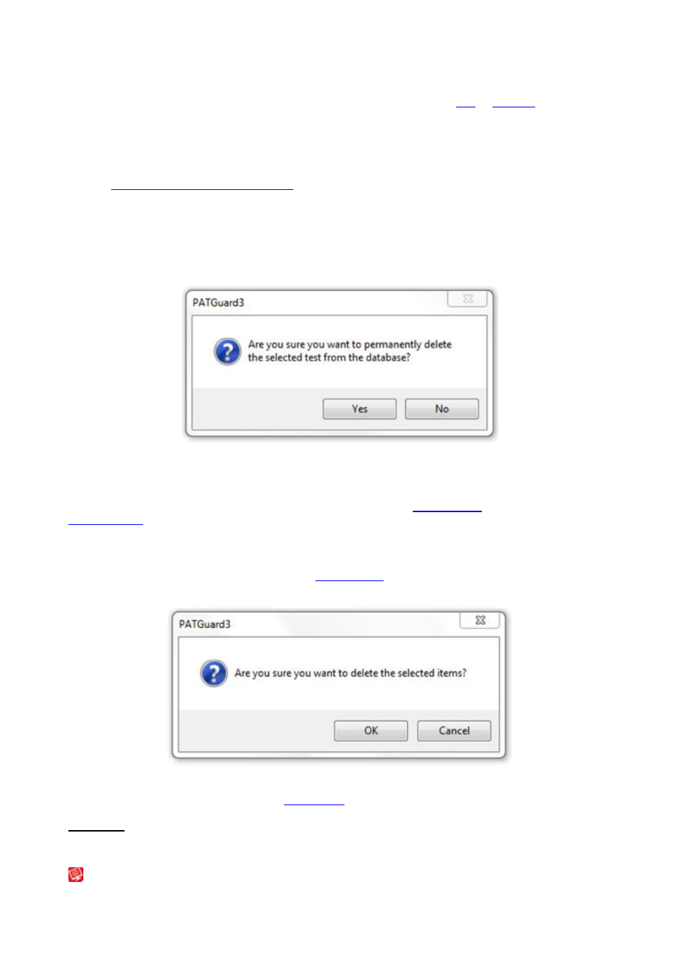 Perform universal risk assessment, Adding a universal risk assessment, Deleting a universal risk assessment | Changing hazard details, Deleting hazards | Seaward PATGuard 3 User Manual | Page 90 / 153