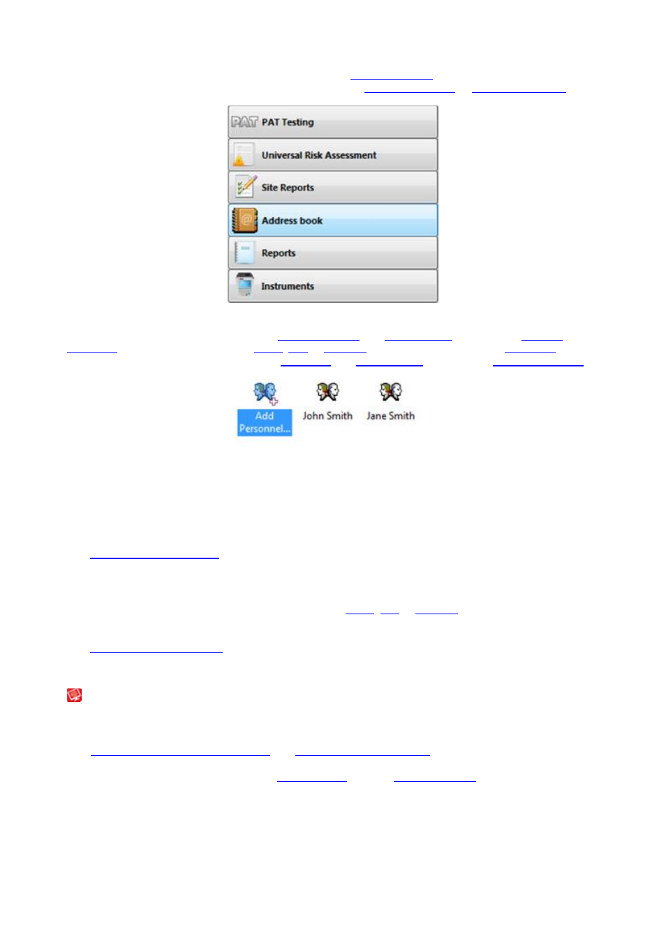 Adding internal personnel, Internal personnel, External personnel | Seaward PATGuard 3 User Manual | Page 98 / 153