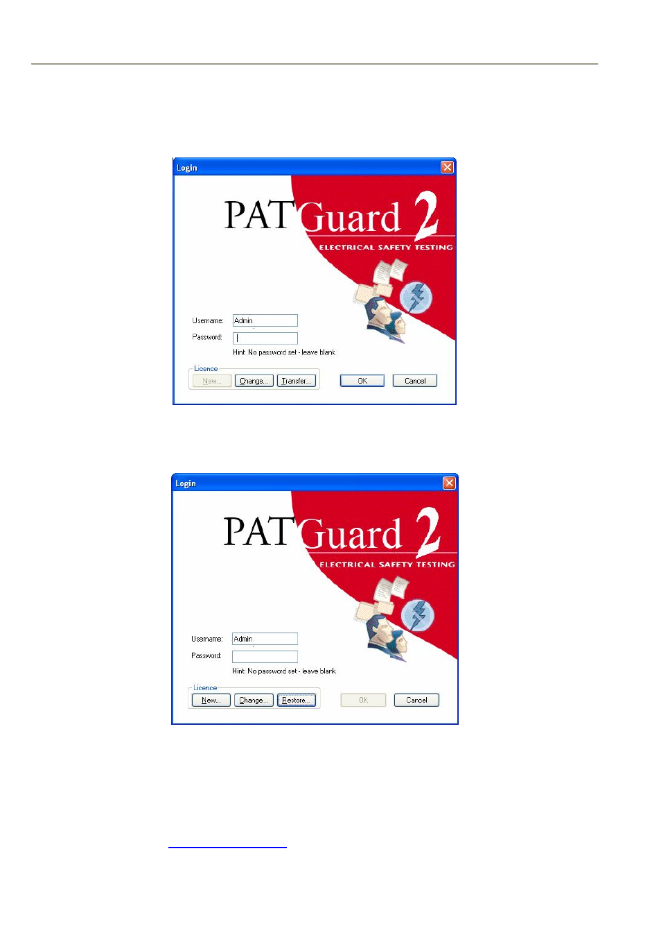 Moving the program to another pc | Seaward PATGuard Elite SQL User Manual | Page 12 / 77