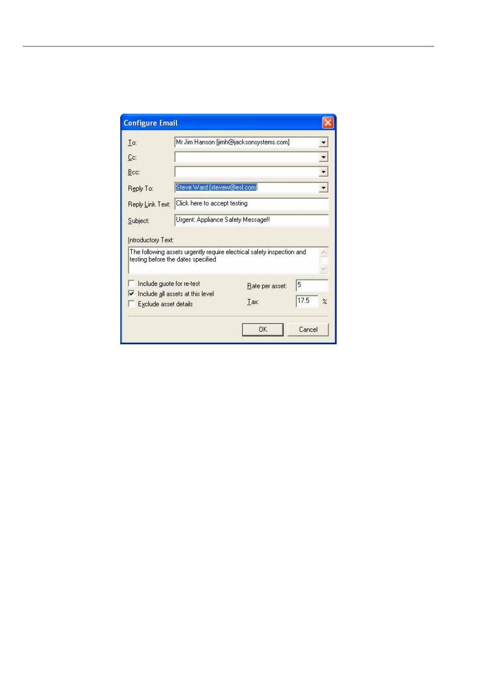 Configure email | Seaward PATGuard Elite SQL User Manual | Page 56 / 77