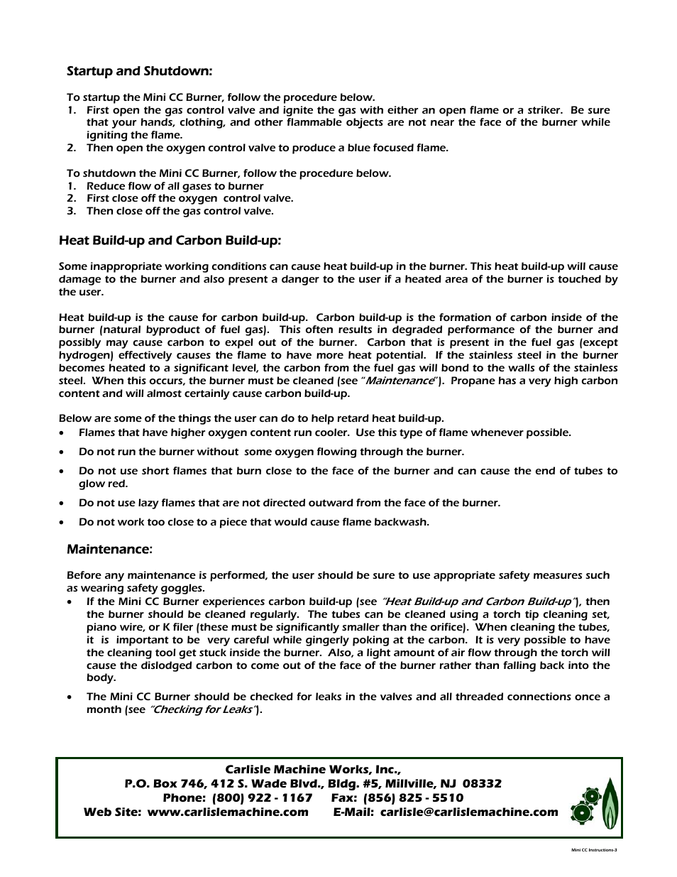 Carlisle SynTec Mini CC User Manual | Page 3 / 5