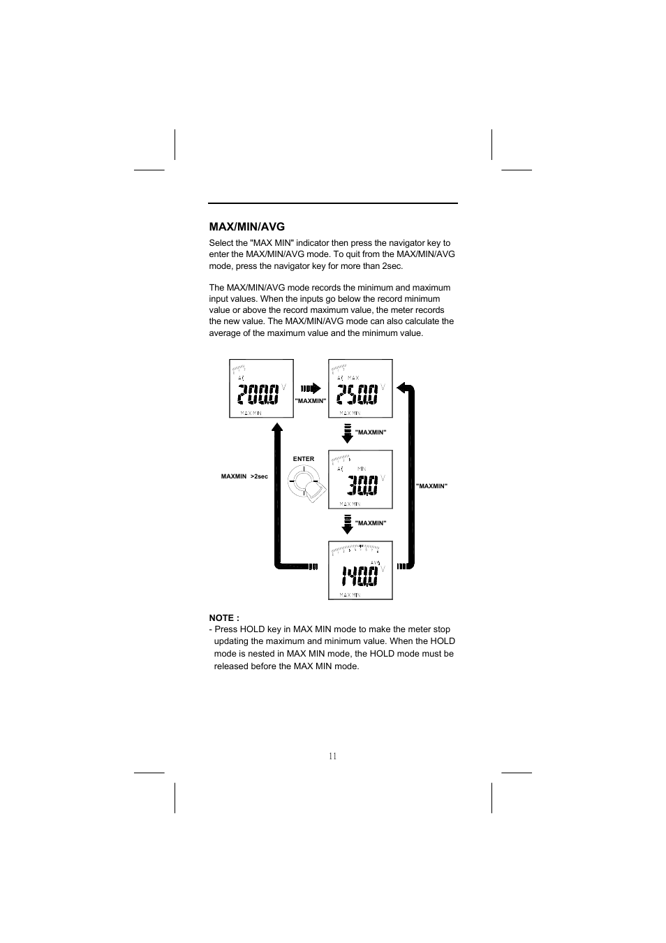 Max/min/avg | Seaward Power Clamp User Manual | Page 12 / 31