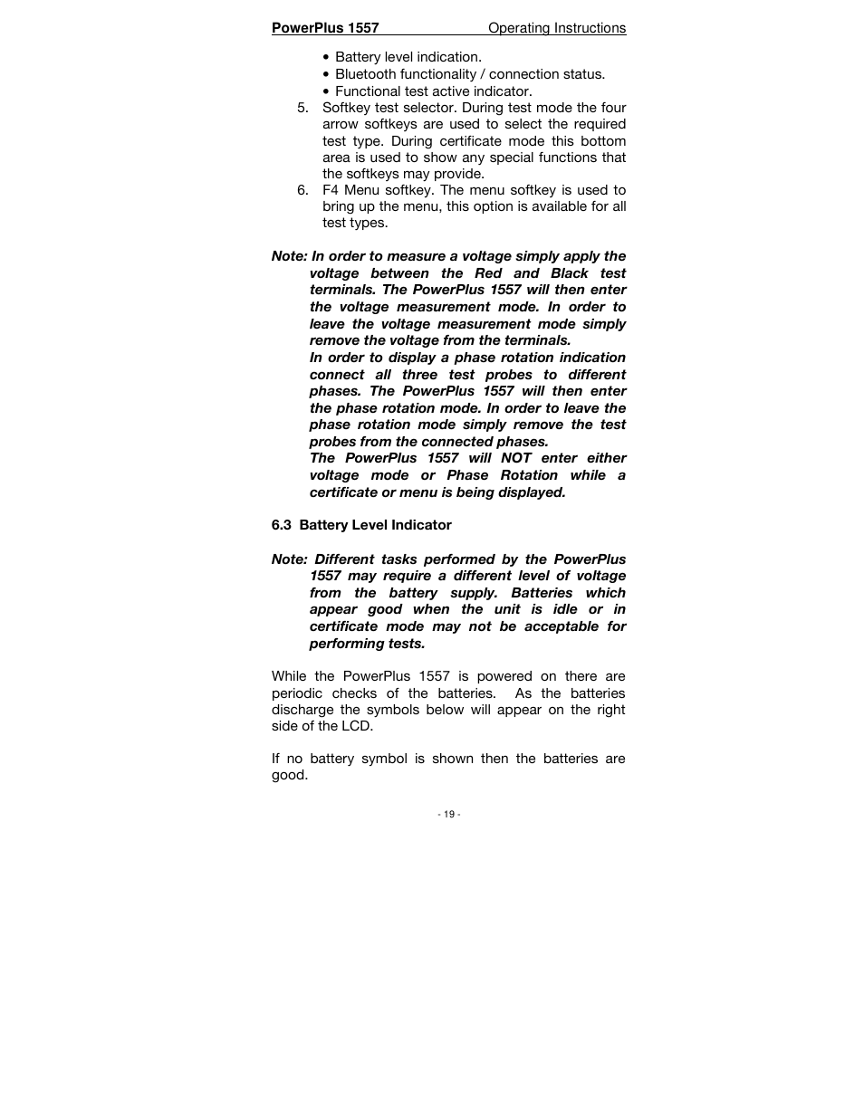 Seaward PowerPlus 1557 User Manual | Page 19 / 62