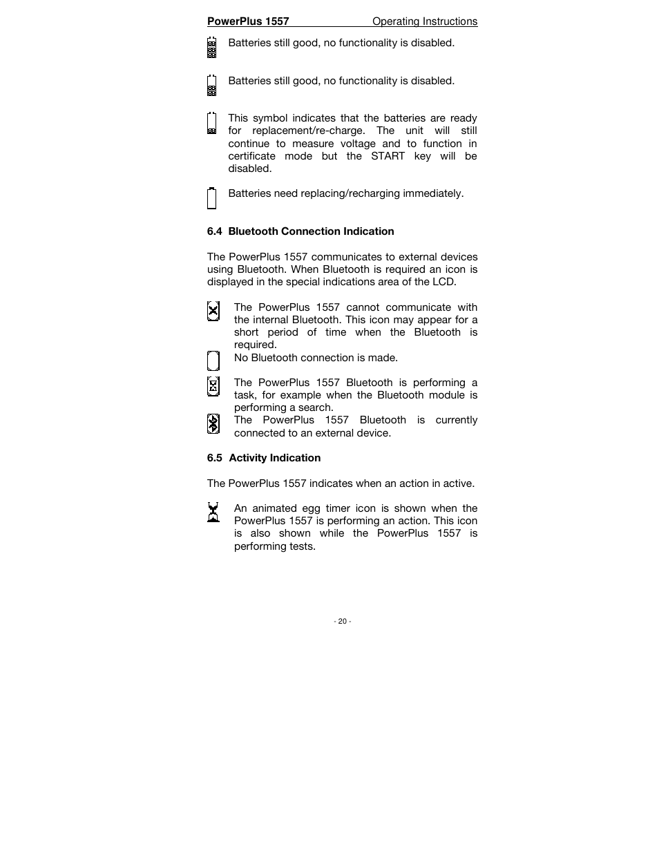 Seaward PowerPlus 1557 User Manual | Page 20 / 62