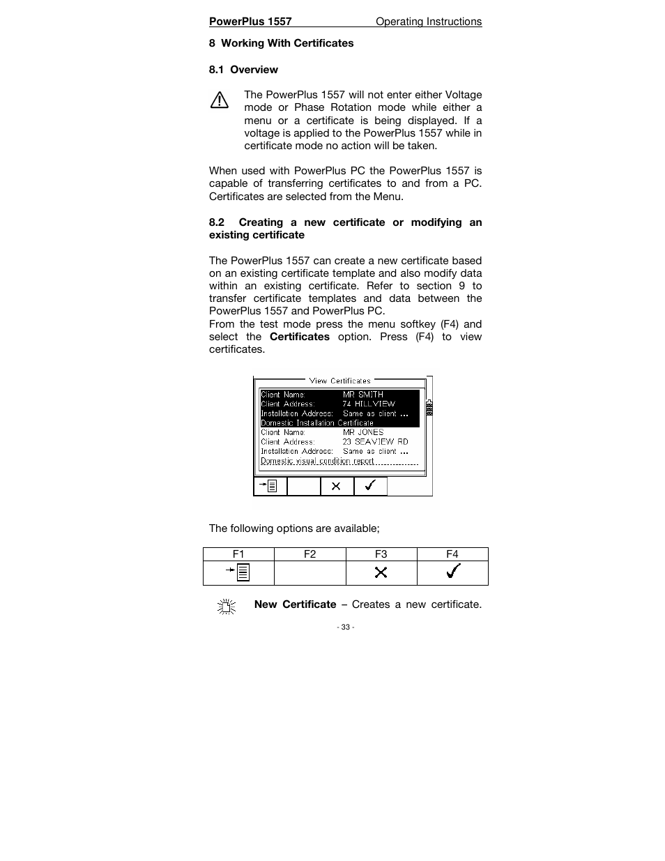 Seaward PowerPlus 1557 User Manual | Page 33 / 62