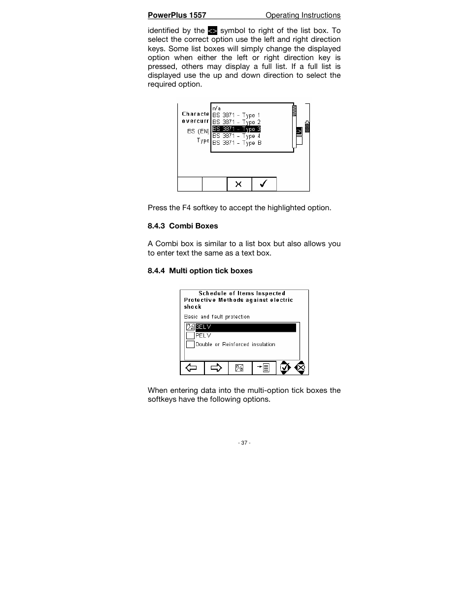 Seaward PowerPlus 1557 User Manual | Page 37 / 62