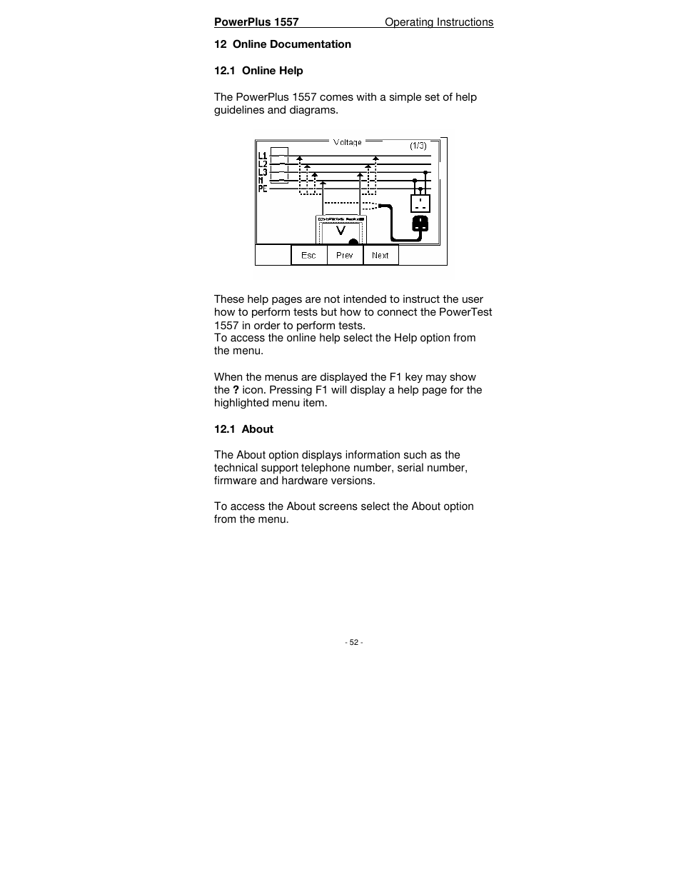 Seaward PowerPlus 1557 User Manual | Page 52 / 62