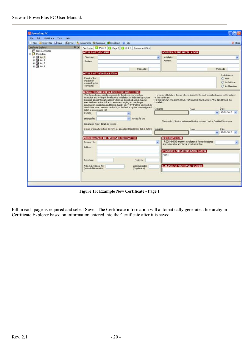 Seaward PowerPlus PC User Manual | Page 20 / 44