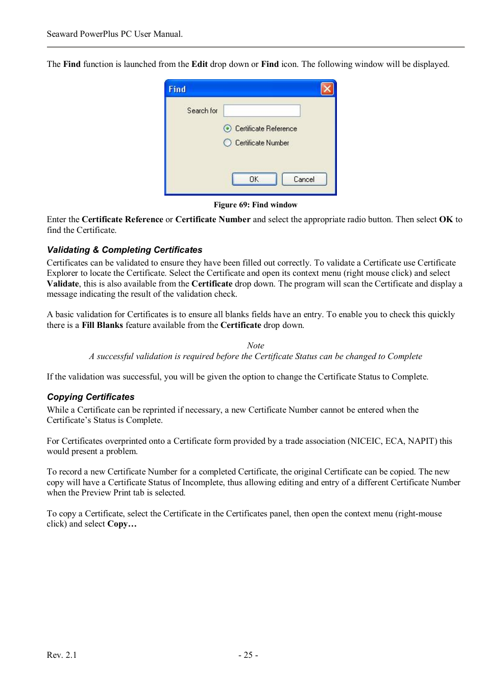 Seaward PowerPlus PC User Manual | Page 25 / 44