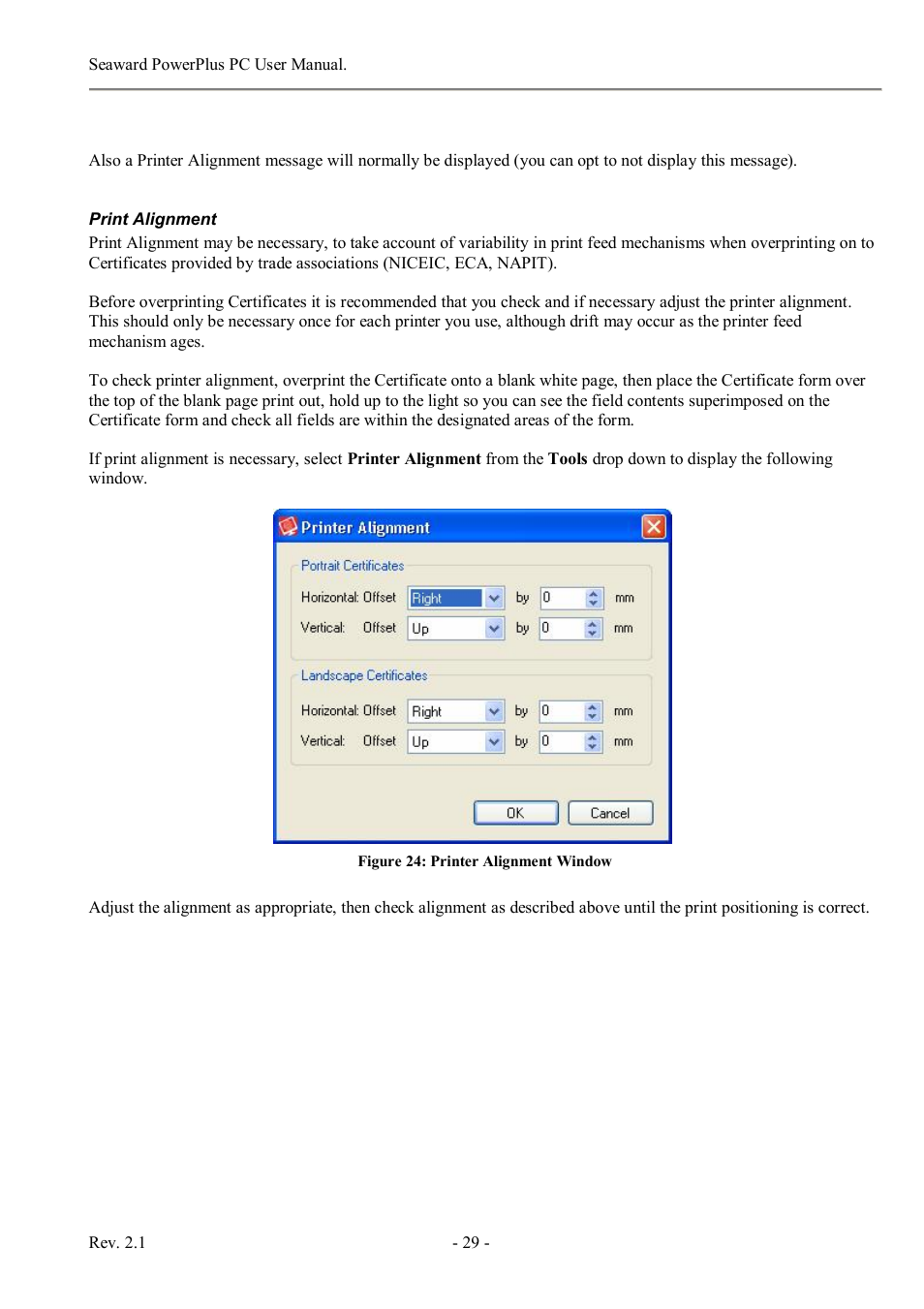 Seaward PowerPlus PC User Manual | Page 29 / 44