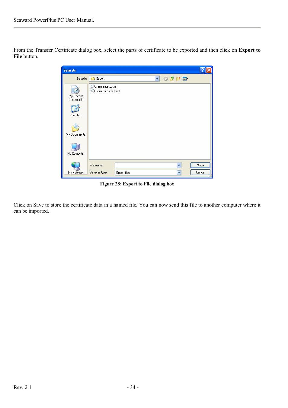 Seaward PowerPlus PC User Manual | Page 34 / 44