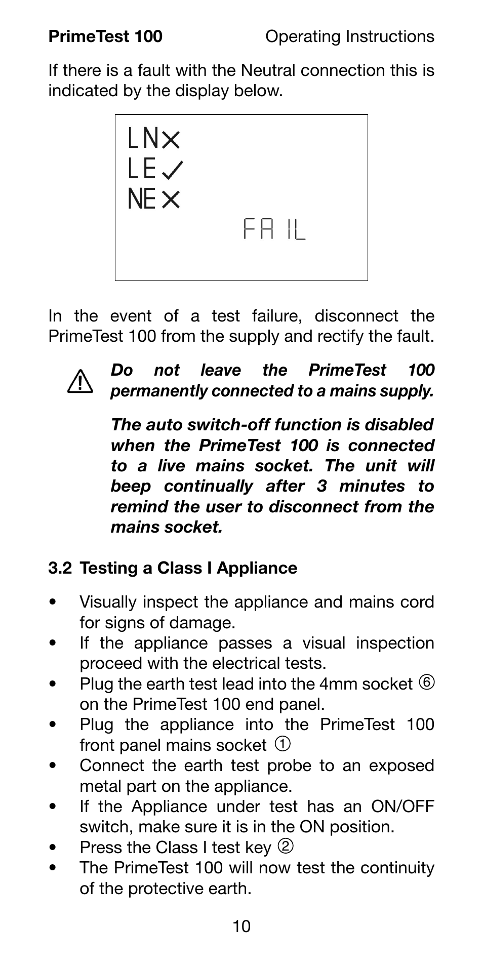 Seaward 100 PrimeTest User Manual | Page 12 / 24