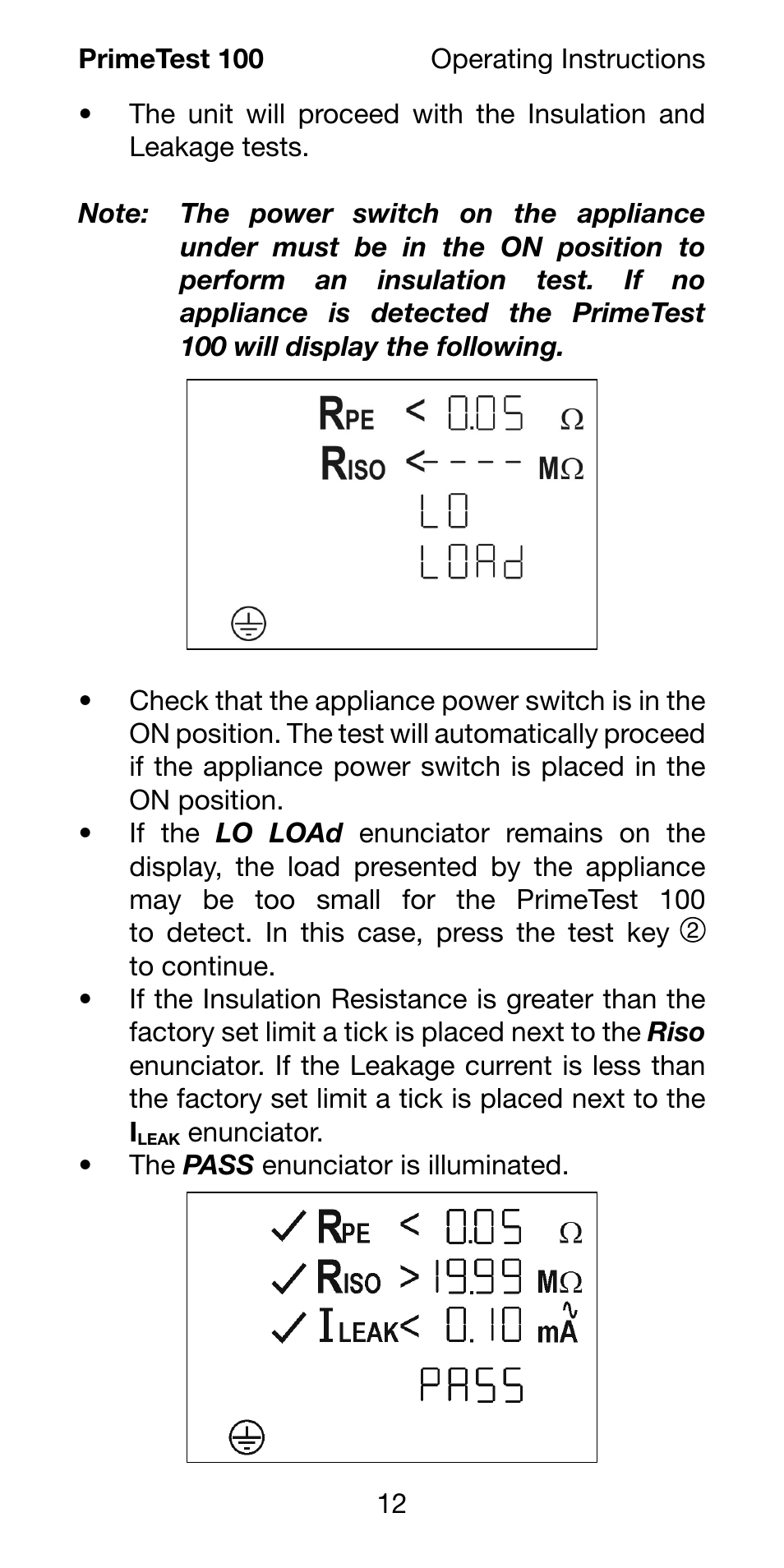 Seaward 100 PrimeTest User Manual | Page 14 / 24