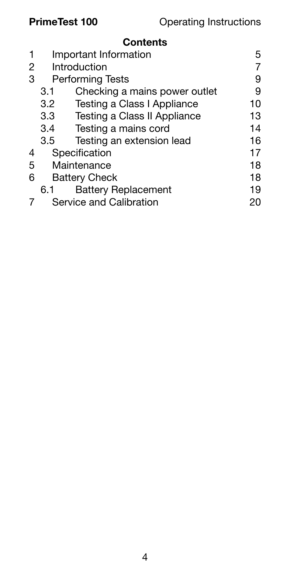 Seaward 100 PrimeTest User Manual | Page 6 / 24