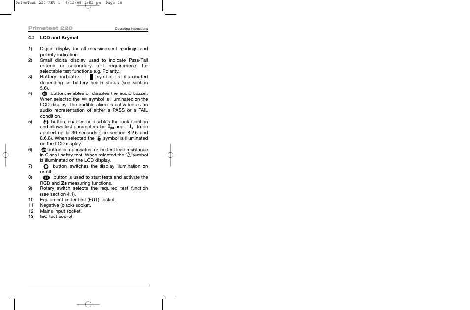 Seaward 220 PrimeTest User Manual | Page 12 / 34