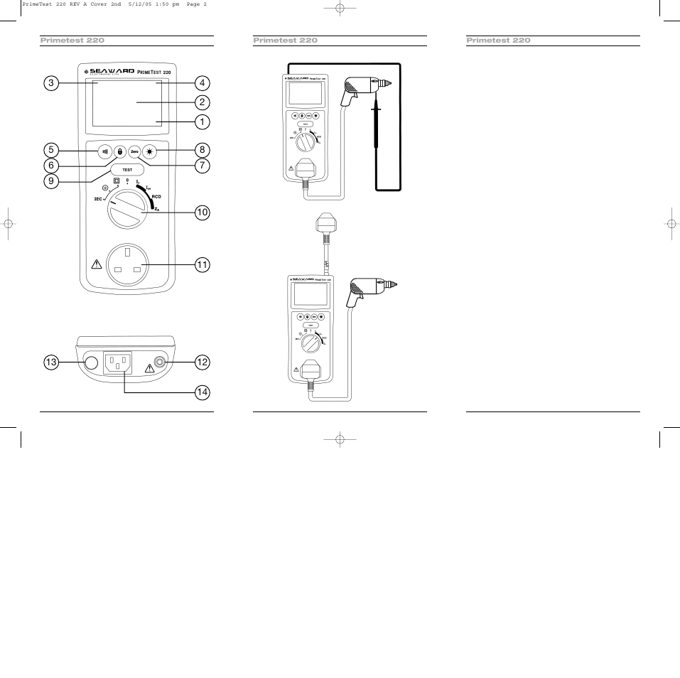 Seaward 220 PrimeTest User Manual | Page 2 / 34