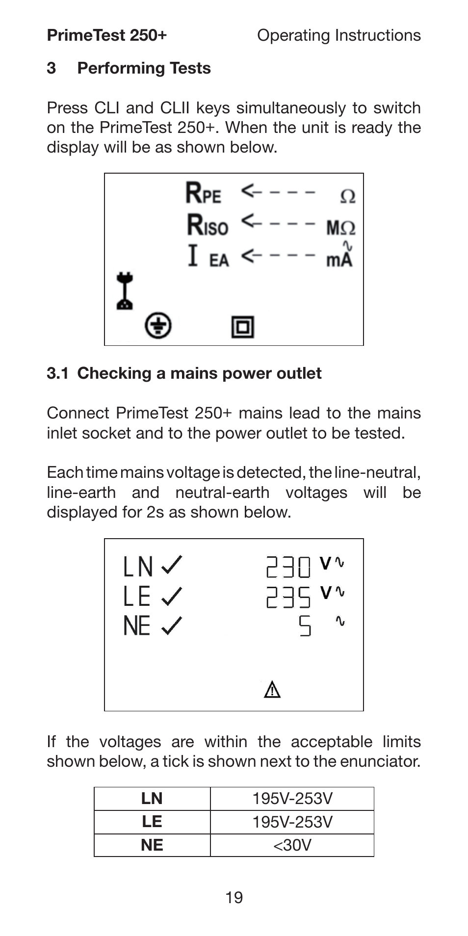 Seaward 250 PrimeTest User Manual | Page 21 / 48