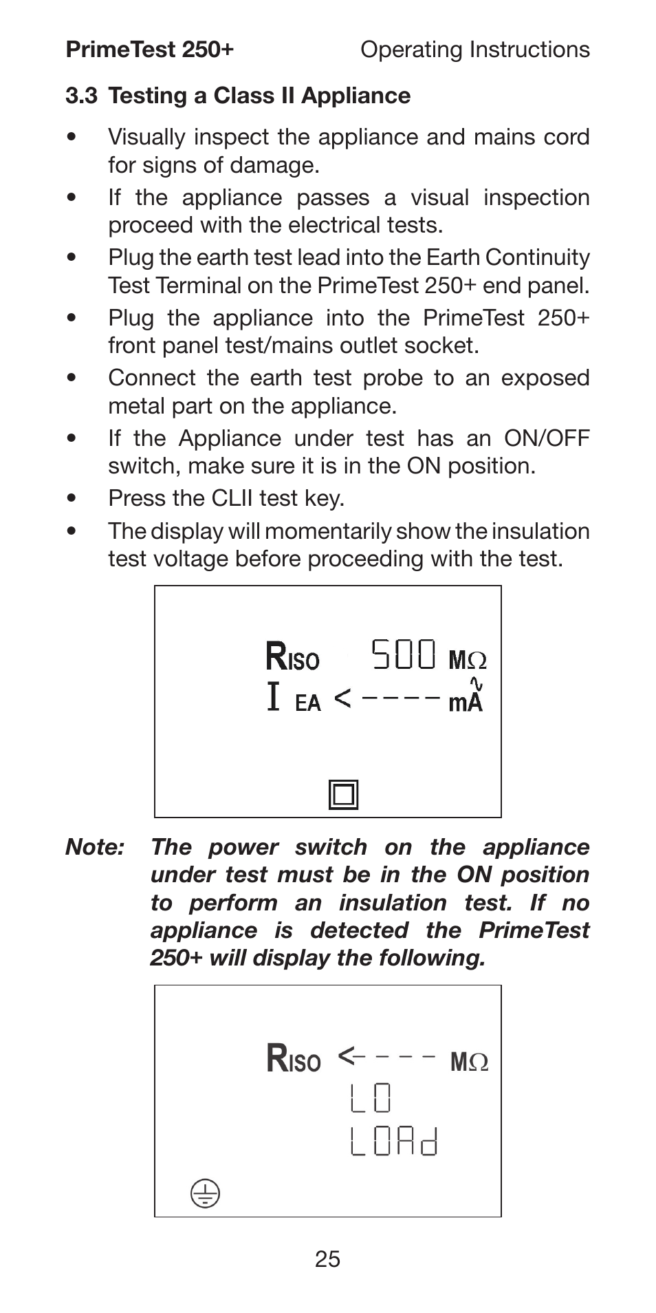 Seaward 250 PrimeTest User Manual | Page 27 / 48