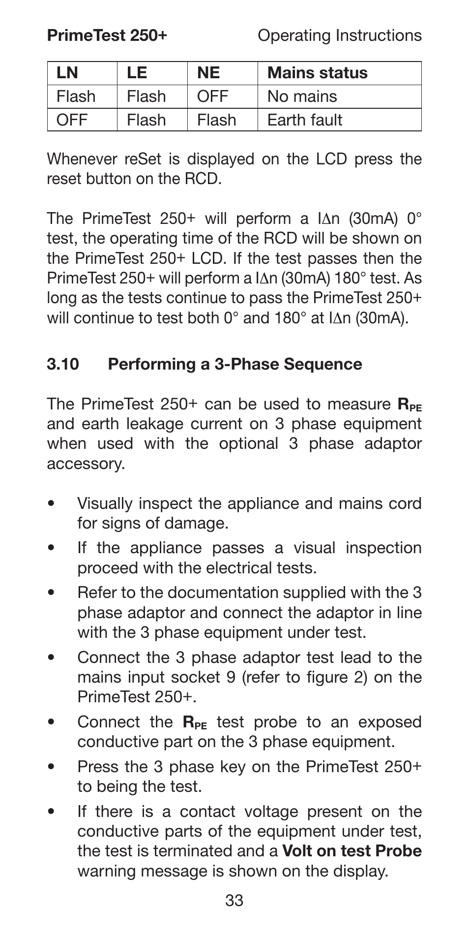 Seaward 250 PrimeTest User Manual | Page 35 / 48