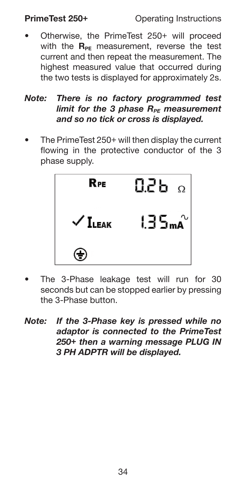 Seaward 250 PrimeTest User Manual | Page 36 / 48