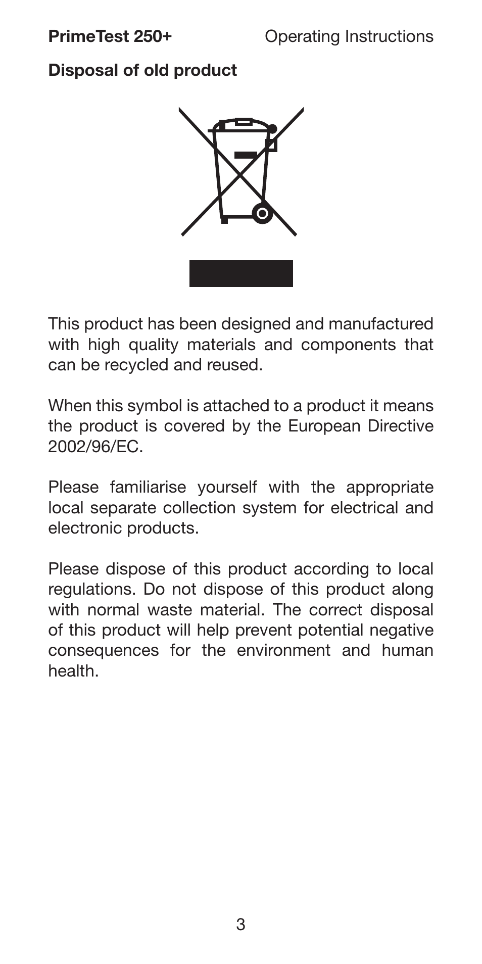 Seaward 250 PrimeTest User Manual | Page 5 / 48