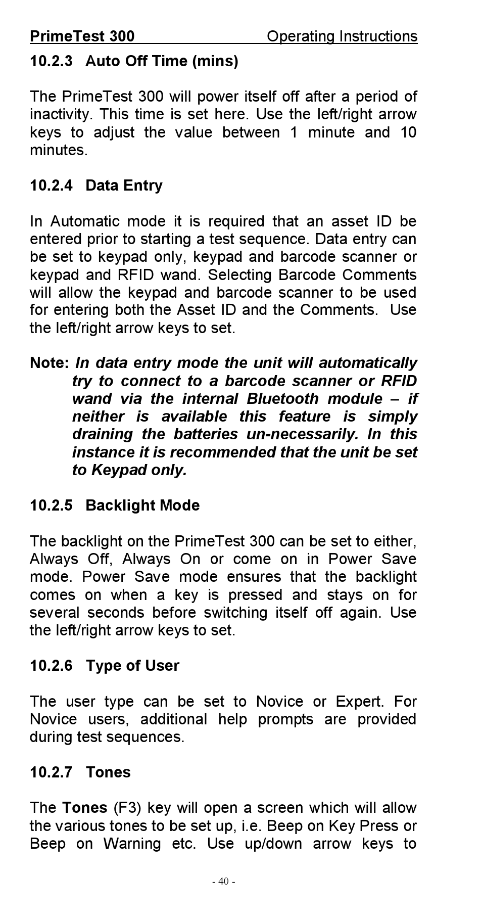 Seaward 300 PrimeTest User Manual | Page 41 / 92