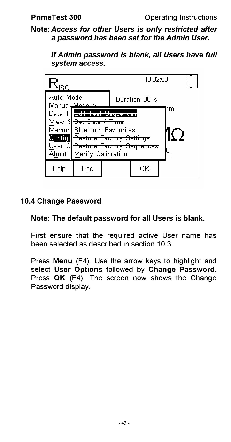 Seaward 300 PrimeTest User Manual | Page 44 / 92