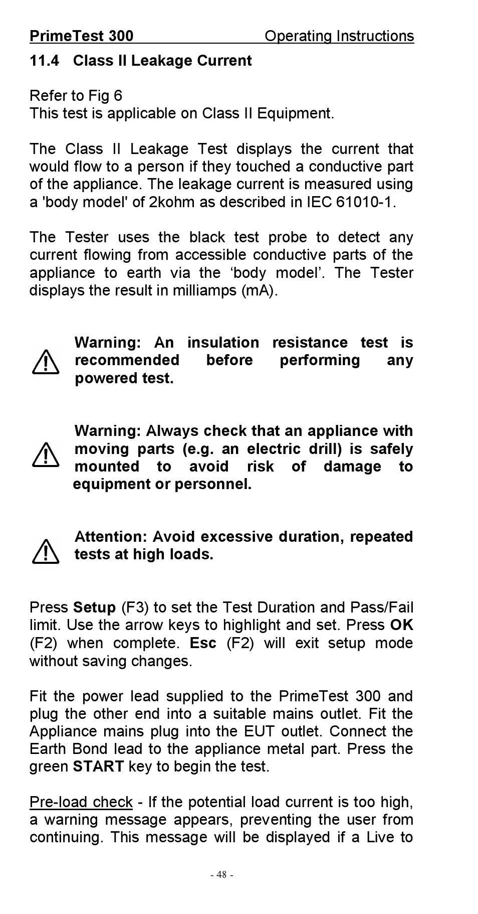 Seaward 300 PrimeTest User Manual | Page 49 / 92