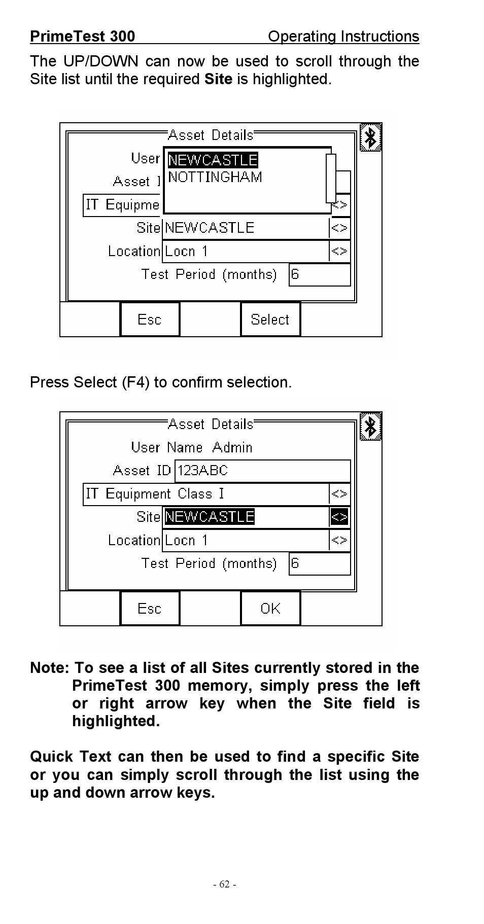 Seaward 300 PrimeTest User Manual | Page 63 / 92