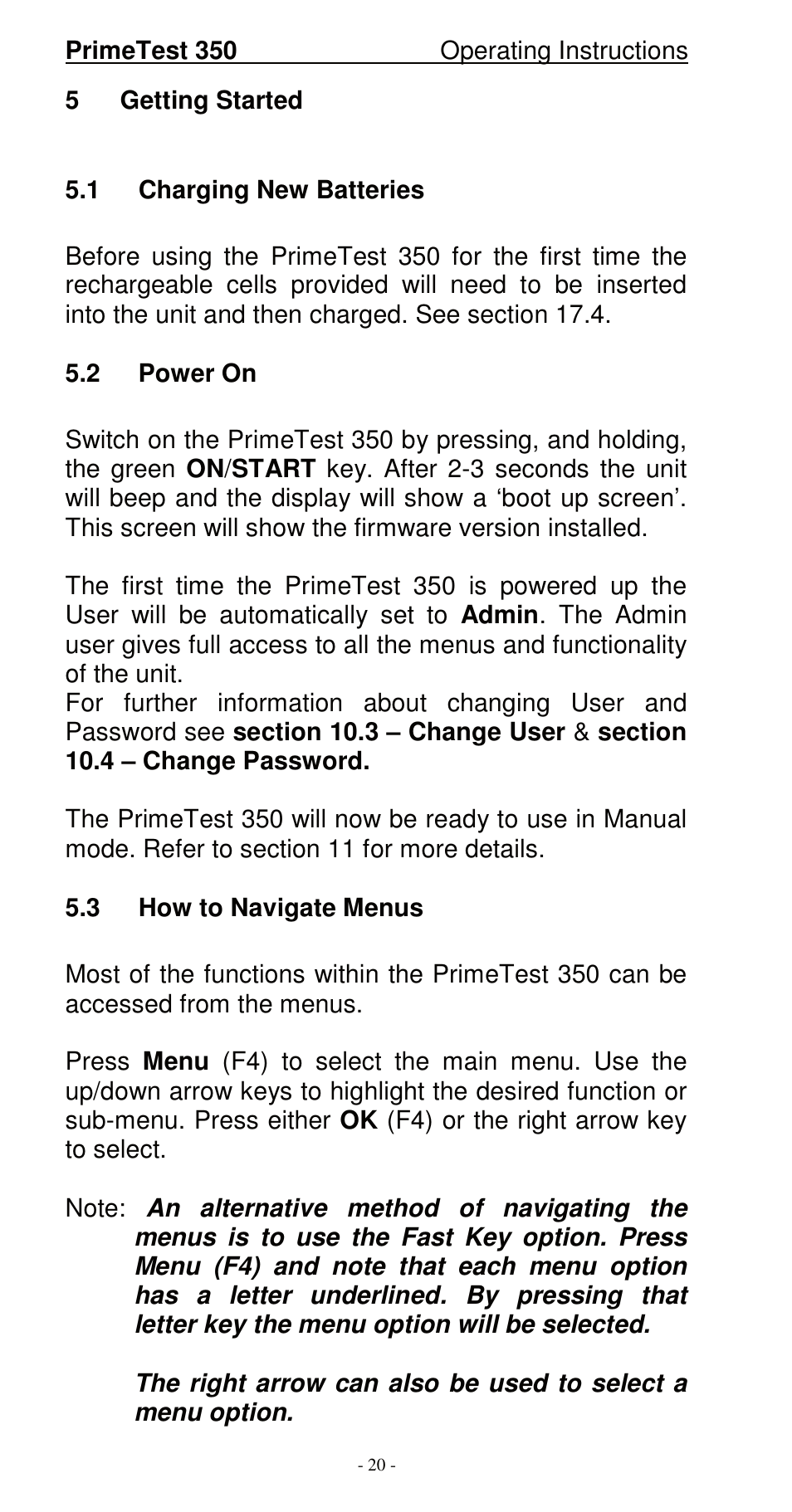 Seaward 350 PrimeTest User Manual | Page 21 / 112