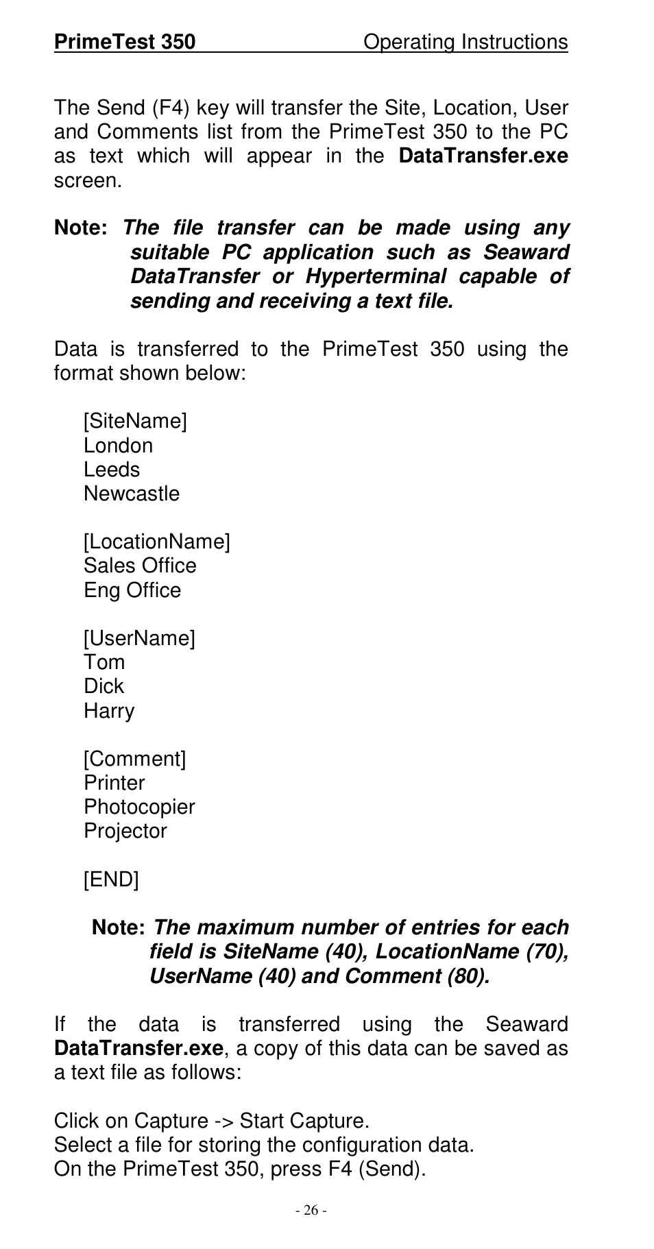 Seaward 350 PrimeTest User Manual | Page 27 / 112