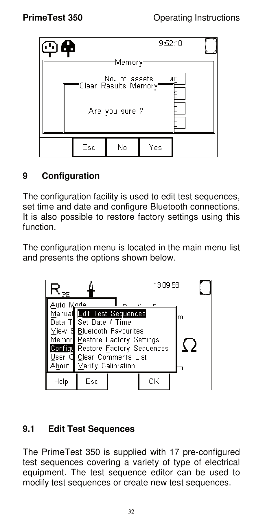 Seaward 350 PrimeTest User Manual | Page 33 / 112