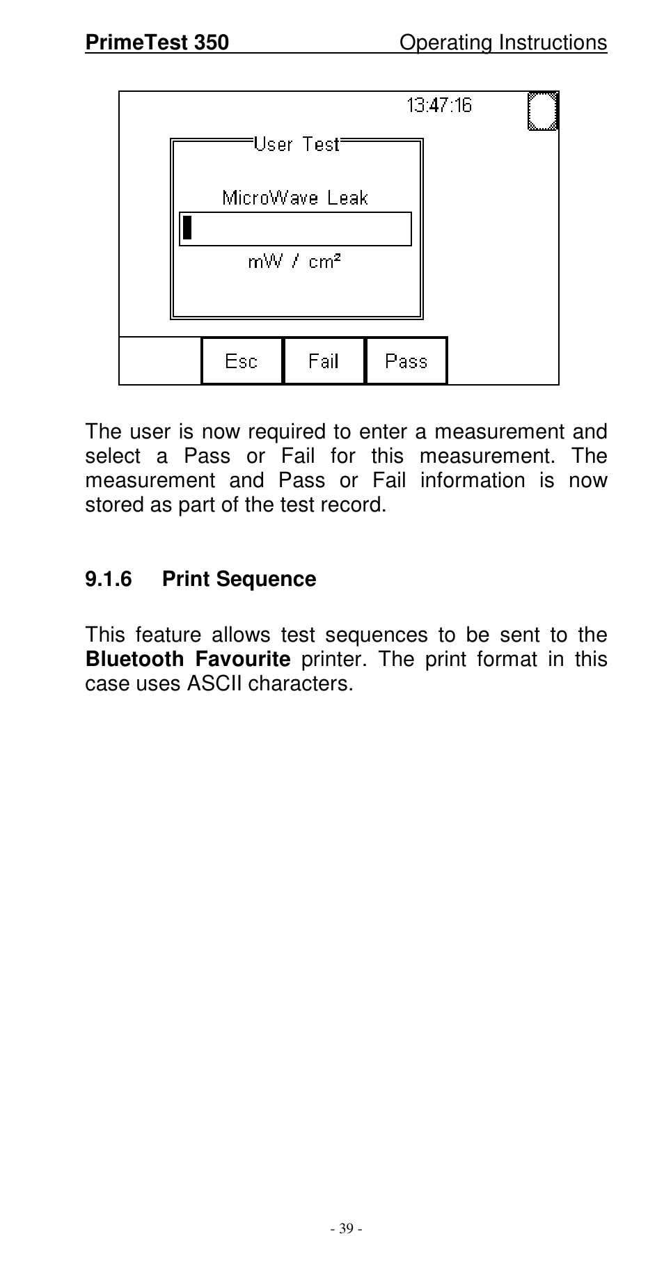 Seaward 350 PrimeTest User Manual | Page 40 / 112