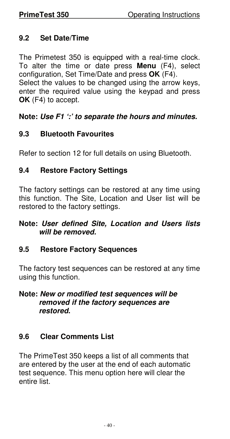 Seaward 350 PrimeTest User Manual | Page 41 / 112